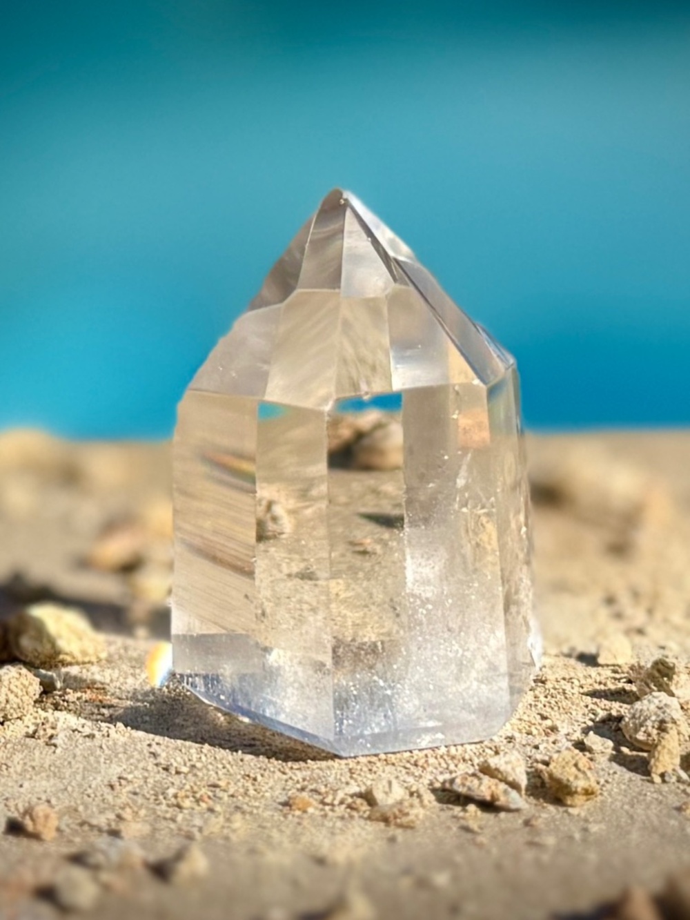 Tibetan Clear Quartz Crystal Tower/Small Clear Pointed Crystal Wand